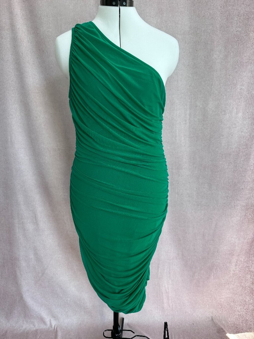 Emerald Green PRETTYGARDEN One Shoulder Midi Dresses for Women Summer, L